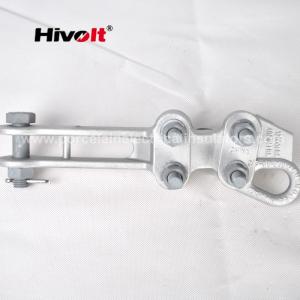 Quality Aluminum Transmission Line Hardware Hot Line Clamp With Galvanized Steel Bolt And Nut for sale