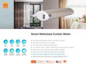 Quality 10A 1.2N.M Tuya Wifi Curtain Motor 100-240VAC Security Smart Home for sale