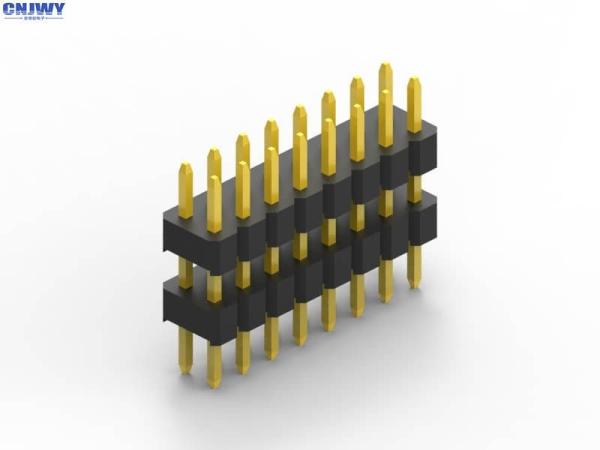 Buy Gold Flash Straight Pin Header , Printed Circuit Board Surface Mount Pin Header at wholesale prices