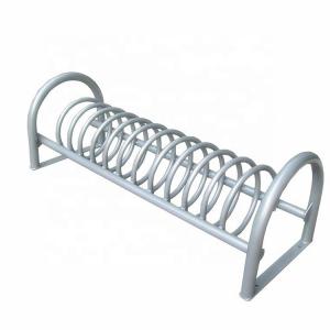 Quality Powder Coated Steel Bike Parking Racks , Bicycle Parking Stand ISO9001 Certificate for sale
