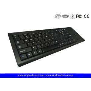 Plastic Industrial Computer Keyboard With Function Keys And Integrated Trackball