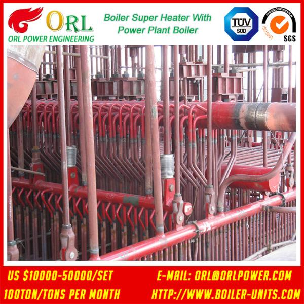 Oil Industry Heating Boiler Steam Super Heater 110 MW Rate Factor Heating
