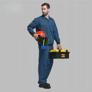 China Electrical Engineer Safety Work Uniforms Fireproof Work Clothing For Arc Flash Protection on sale