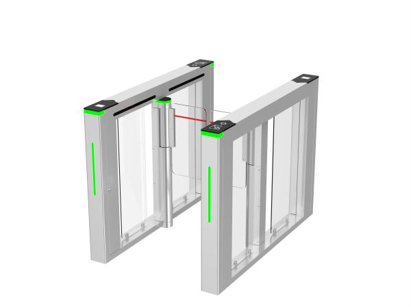Buy High End Automatic Biometric Access Control High Speed Flap Security Turnstile Gate For Visitor Entrance at wholesale prices