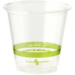 Quality PLA Bio Compostable Clear Cups With Lids 16 Oz Drinking Milk Tea Cup for sale
