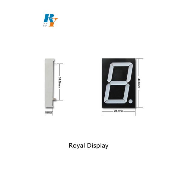 120mcd 7 Segment LED Display SMD RGB 1 Digit 1.2 Inch 16mm Pixels