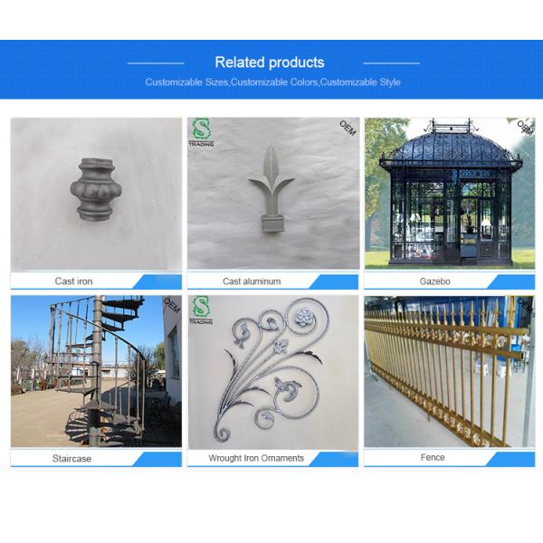 wrought iron fence panels/used wrought iron fencing