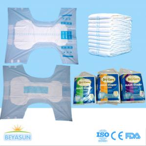 China PE Film Cover Thick Extra Absorbent Adult Disposable Diapers Printed / Chemical Free on sale