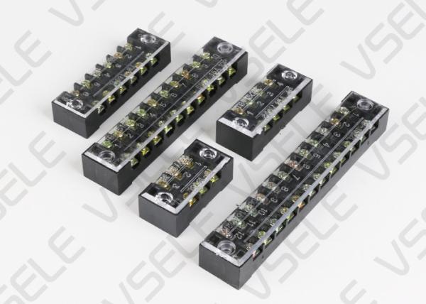 Buy Barrier Type Terminal Block With Cover Screws / Dual Row Terminal Block at wholesale prices