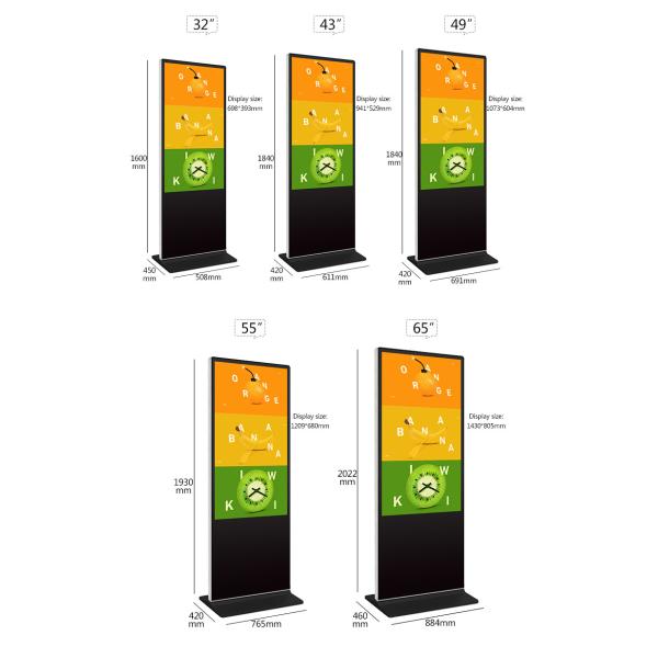 Network AD Interactive Free Standing Digital Signage Digital Signage Totem