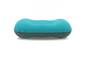 China Blue / Green Color Inflatable Travel Pillow Polyester / Cotton Material on sale