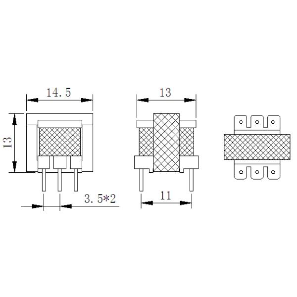 Stable Signal Audio Isolation Transformer EI14 Hard Feet Customized Soft Feet