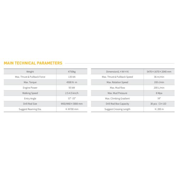 GS130-LS horizontal directional drilling machine, 13ton horizontal directional drilling machine, 13ton hdd machine, 13ton hdd rig