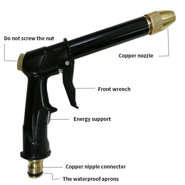 High Pressure Car Wash Water Gun Portable Water Pump 16 Mm Quick Connector