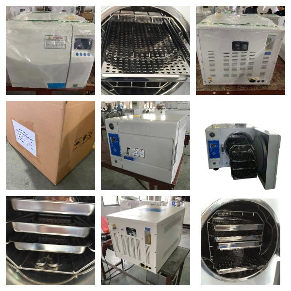 Compact Steam Sterilizer Without Printer Front-Loading Bench Autoclave