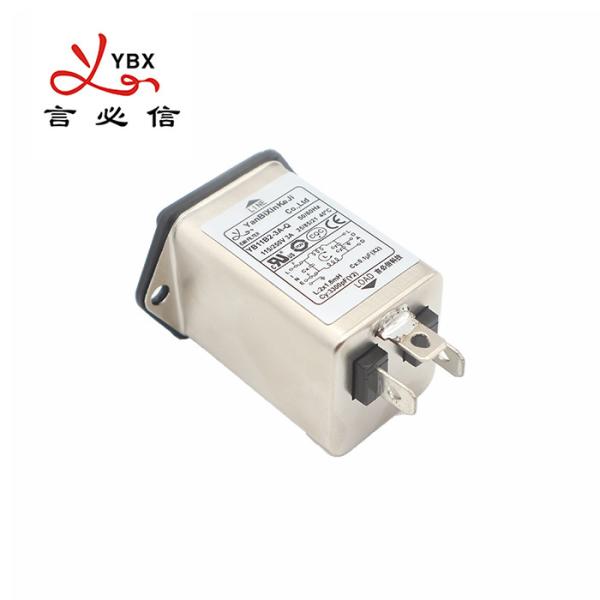 Low Pass Single Phase Emi Power Filter 3a Current 250v Voltage Medical Specifications