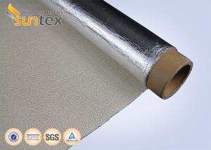Quality Silver Heat Reflective Aluminum Fiberglass Cloth For Flexible Hose Fabricating Purpose for sale