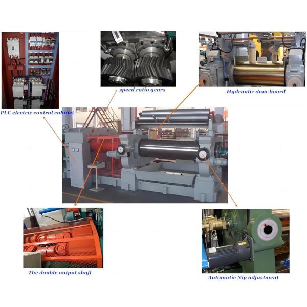 Hi-Q Rubber Two Roll Open Mixing Mill / Lab 2 Roll Mill / Nature Rubber Internal Mixer Machine