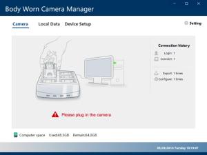 Quality Data Uploading Body Worn Camera Software FTP protocol For USB HUB for sale