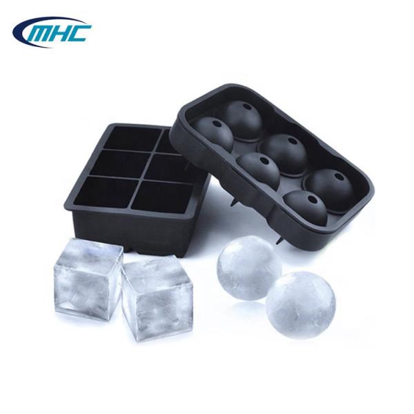 3D Square Silicone Ice Cube Trays Non Stick 15.5*11*5cm Customized