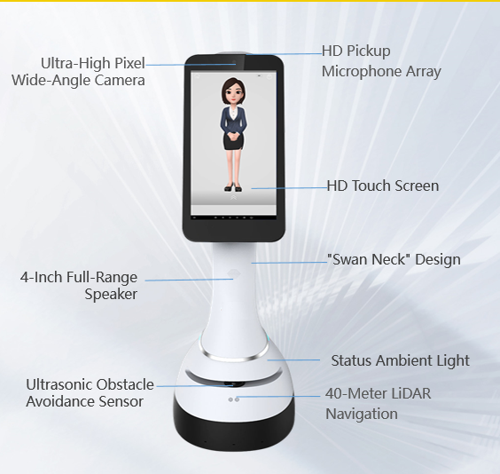 Multifunctional Jupiter AI Service Robot Environmentally Friendly