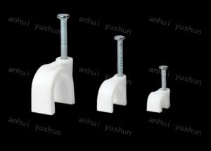 China White Or Black Plastic Cable Clips for Easy Installation in Bag/Box on sale