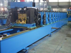 China Gcr15 Material Roller Guardrail Roll Forming Machine 18 Stations Drive by Gear box on sale