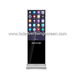 China 43inch Lcd Smart Touch Screen Interactive Video Call Kiosk With Camera Microphone for Shopping Mall Self Service Selling on sale
