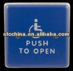 Anti-theft 4.5" square push to open or push to exit switch for Handicap door
