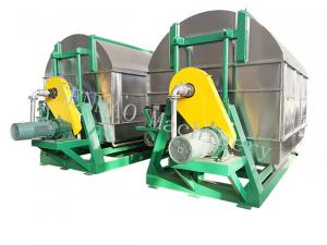 China Fish Slurry Scraper Rotary Vacuum Drum Dryer Animal Rubber Roller on sale