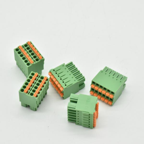 Buy Screwless 3.81mm pitch pluggable spring clamp terminal block HEADER at wholesale prices