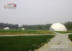 20m Diameter Transparent Geo Shelter Dome Tent With Hot - DIP Galvanized Steel Connectors