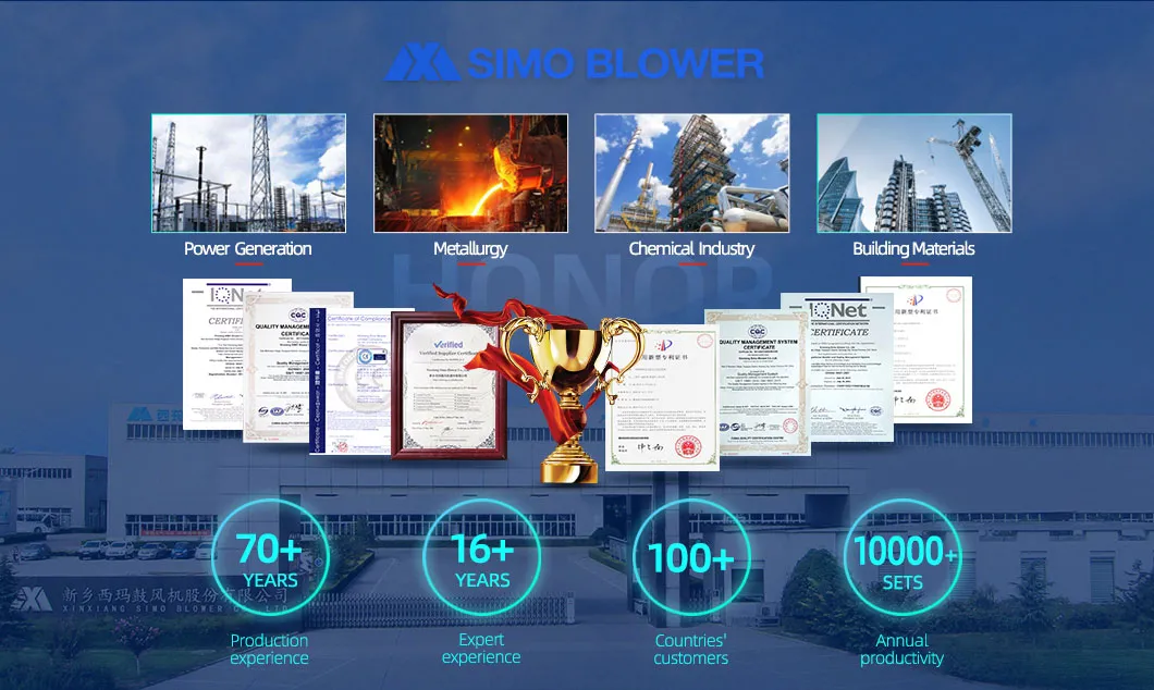 Customized Petrochemical Coking Unit Storage Tank Odor Treatment Supporting Zero Leakage Sealed Fan Blower