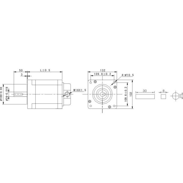 3-phase hybrid stepping motor J31325