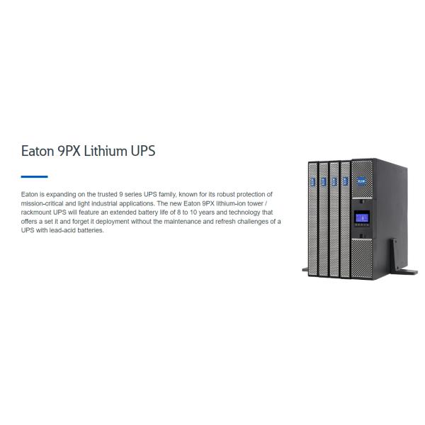 Eaton 9PX Lithium-ion UPS 1000W 1500W Lithium battery power supply system