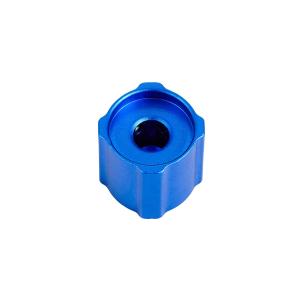 Quality Blue Standard Custom Potentiometer Knobs With Option Markings for sale