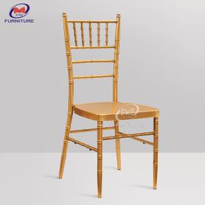China Furniture Gold Chiavari Chairs , Wedding Party Restaurant Outdoor Dining Chairs on sale