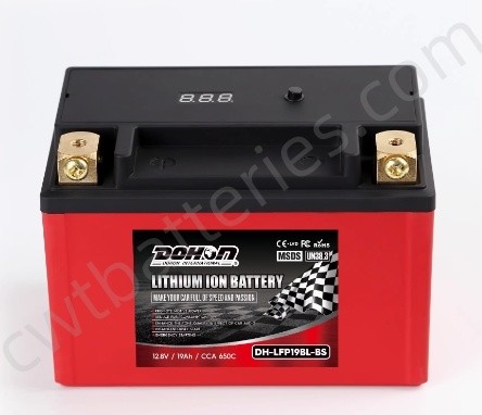 DOHON DH-LFP19BL-BS Lithium Ion LiFePO4 ATV Batteries 12.8V 19Ah 650CCA