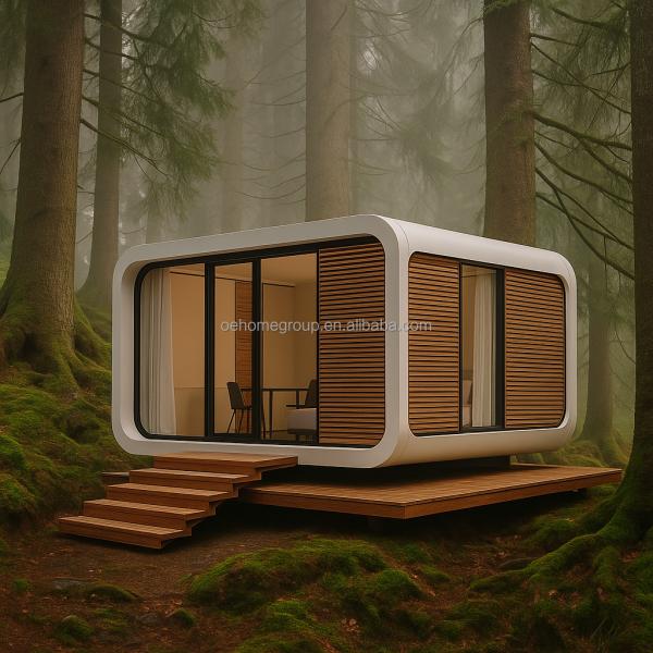 Spain Hotel Space Capsule House 5 Star Steel Buildings Space Capsule Container Houses Commercial House Space Capsule