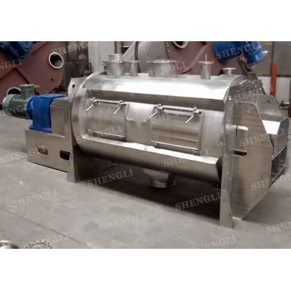 Industrial Single Shaft Plough Machine / Powder Mass Mixer CE Certification