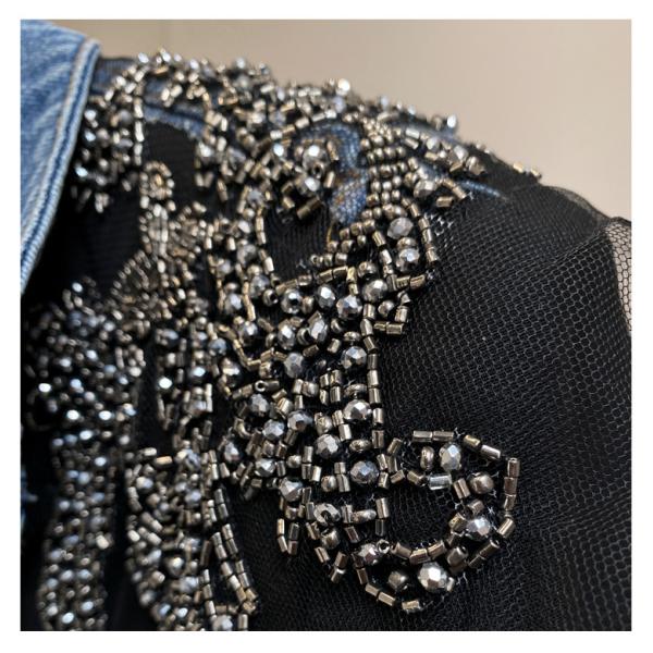 Winter Waterproof Mesh Jacket Denim Detachable Half Ladies Sheath Top Blazers Jackets Women