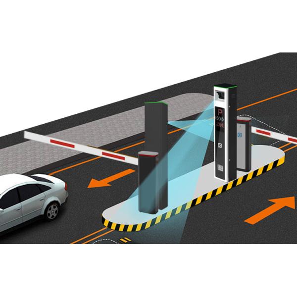 License Plate Recognition Parking System with 5MP LPR Camera and Barrier Gate