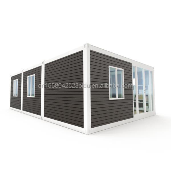 Container Houses Modern Design for Quick and Affordable Assembly of 3 Rooms 2 Bathrooms Prefabricated House