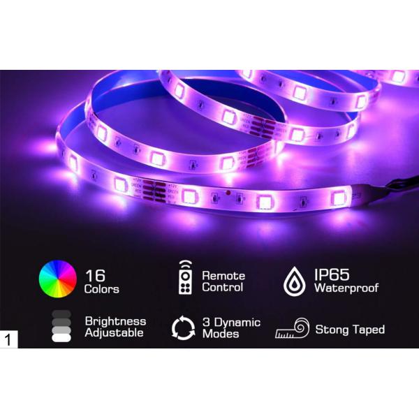 5m Smart LED Light Strip Remote Control Sync To Music Addressable SMD5050 Dream Color