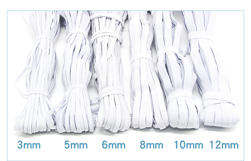 Elastic Bands Panties for Width Elastic Cord for Crafts Elastic Rope Latex Rubber Band Waist Band Sewing Rope