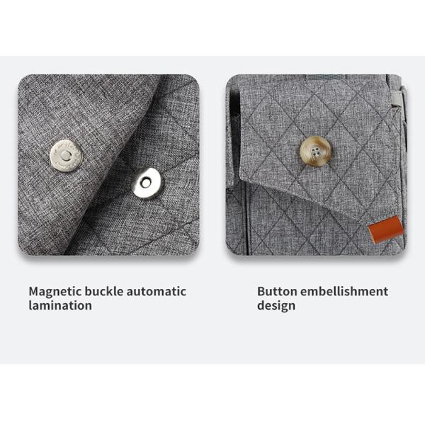 Multifunctional Mommy Diaper Bag Backpack With Trailer Buckle OEM ODM