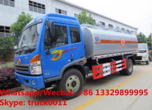 best price customized FAW RHD 7cbm Oil bowser vehicle for sale, Wholesale price FAW RHD fuel tank delivery truck