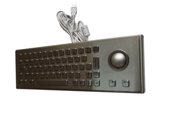 Buy Programmable IP65 150mA Industrial Metal Keyboard With Trackball at wholesale prices