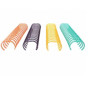 Quality REACH 3/8'' Twin Loop Wire , Pitch 3: 1 Metal Double Loop Wire For Notebook for sale