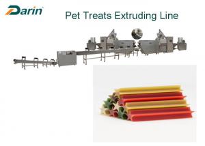 Quality Bi - Color Twist Shaped Dog Food Extrusion Machine Treats Snacks Processing Line for sale